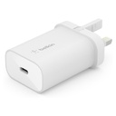 Belkin 25W USB-C Wall Charger with USB-C to Lightning 1m (White)