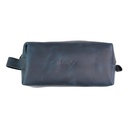 Kavy Leather Pouch Bag (Blue)