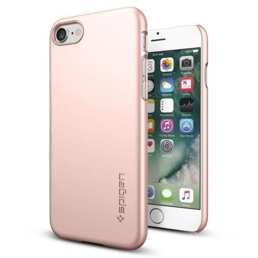 [042CS20429] Spigen iPhone 7 Case Thin Fit (Rose Gold)