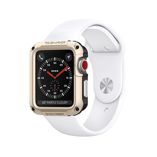 [048CS21059] Spigen Tough Armor for Apple Watch 42mm (Champagne Gold)