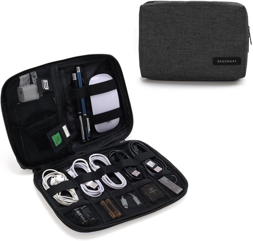 [BM0101082AN001] Bagsmart Pomona Electronic Organizer (Heather Black)