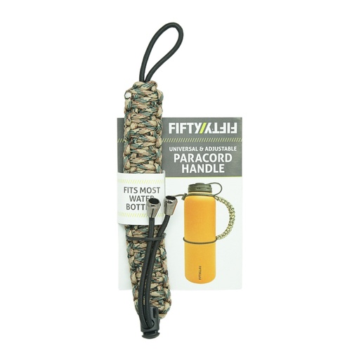 [A34002AS0-CM] Fifty Fifty Paracord Handle for Bottles OUTDOOR (Camo)