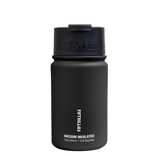 [V12004BK0] Fifty Fifty Vacuum Insulated Bottle 354ML (Black)