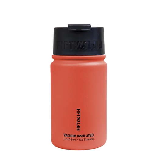 [V12004CR0] Fifty Fifty Vacuum Insulated Bottle 354ML (Coral)