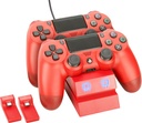 فينوم قاعدة شحن لوحدتين تحكم PS4 (أحمر)